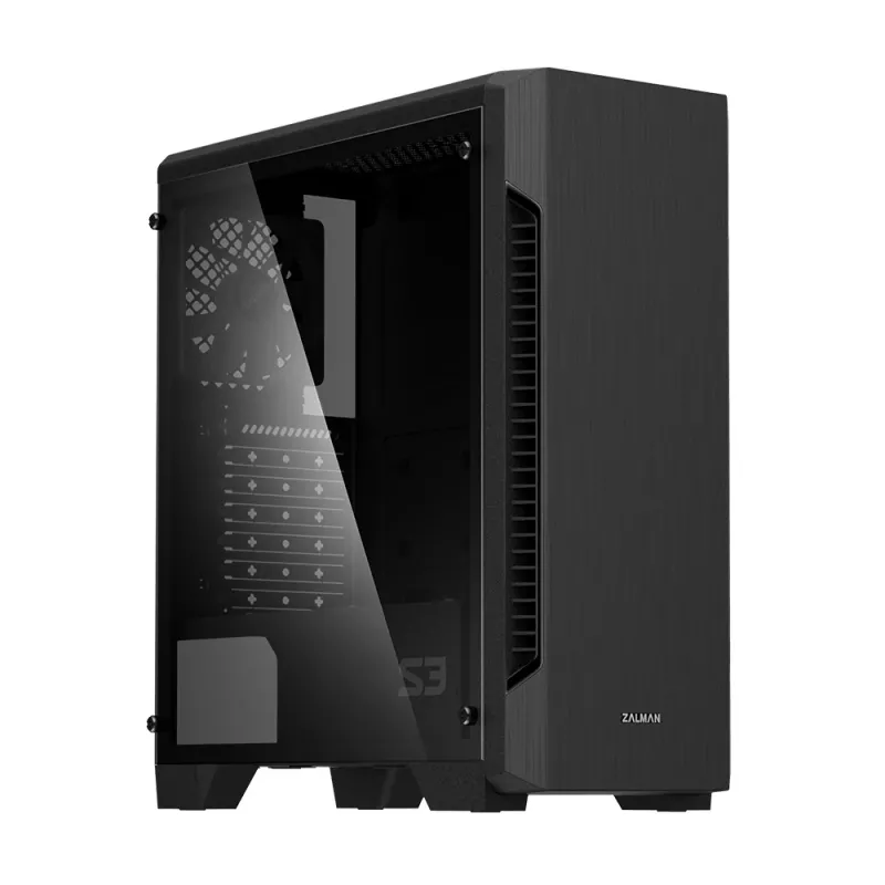 Zalman S3 TG kompiuterio korpusas Midi Tower Juodas