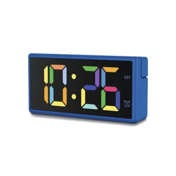 Skaitmeninis žadintuvas Hama Ibiza Blue LCD baterija USB 150x34x73 mm