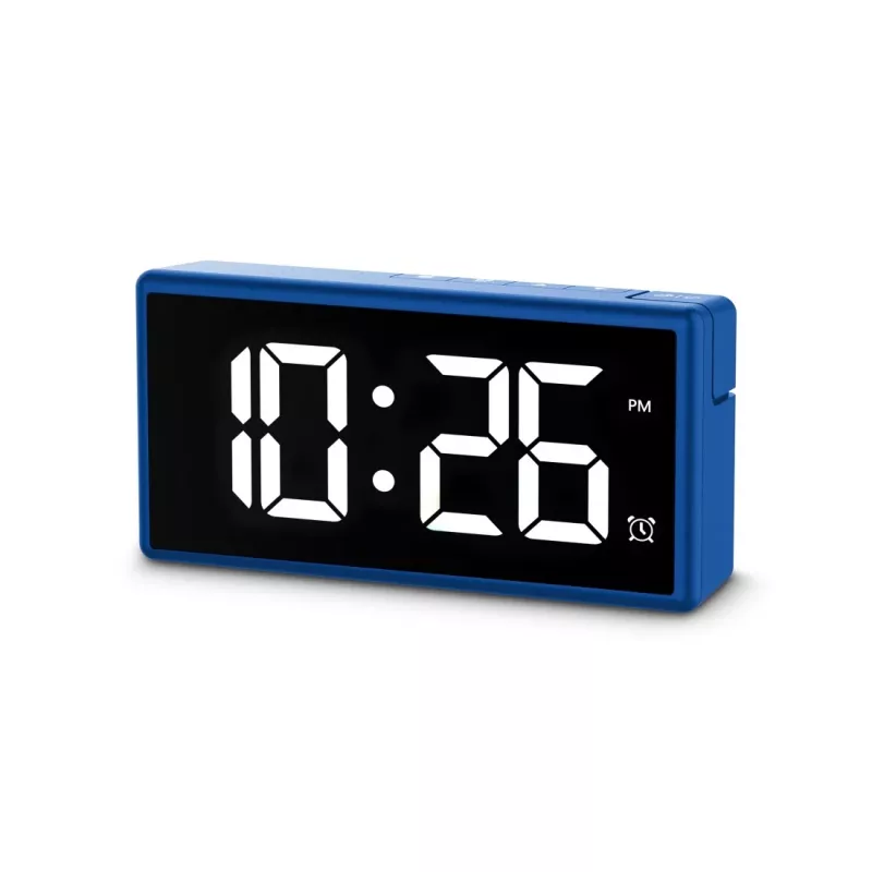 Skaitmeninis žadintuvas Hama Ibiza Blue LCD baterija USB 150x34x73 mm