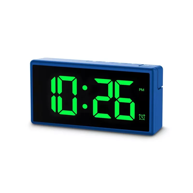 Skaitmeninis žadintuvas Hama Ibiza Blue LCD baterija USB 150x34x73 mm