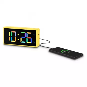 Skaitmeninis žadintuvas Hama Ibiza Geltonas LCD baterija USB