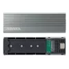 SSD korpusas ADATA EC680 pilkas M.2 USB Type-C PCIe