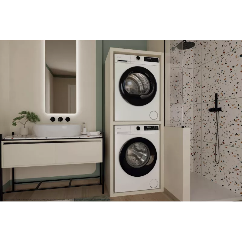 Džiovinimo mašina CANDY GD 9N2B-S – laisvai pastatoma, priekinė, su šilumos siurbliu, 9 kg, balta
