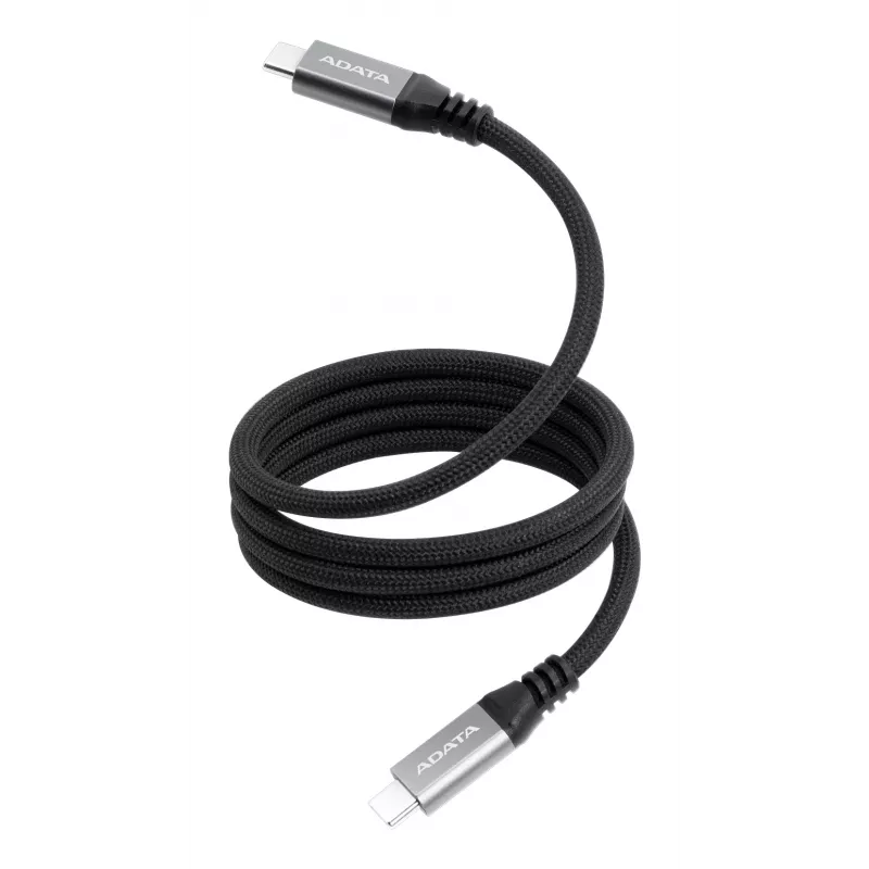 USB C į USB C duomenų laidas ADATA CACCU3-100W-100AN-BK — USB 3.2 Gen 2 (10 Gbit/s), 1 m, Juodas