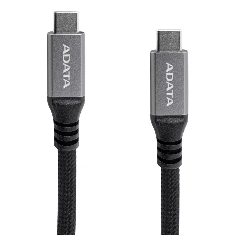 USB C į USB C duomenų laidas ADATA CACCU3-100W-100AN-BK — USB 3.2 Gen 2 (10 Gbit/s), 1 m, Juodas