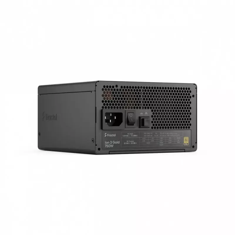 Maitinimo blokas Fractal Design FDE Ion 3 GOLD 750W 80+ GOLD Juodas, modulinis ATX, 750W galia