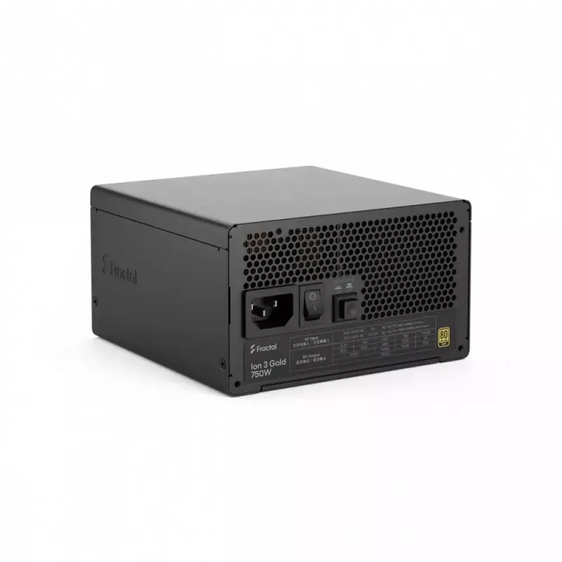 Maitinimo blokas Fractal Design FDE Ion 3 GOLD 750W 80+ GOLD Juodas, modulinis ATX, 750W galia