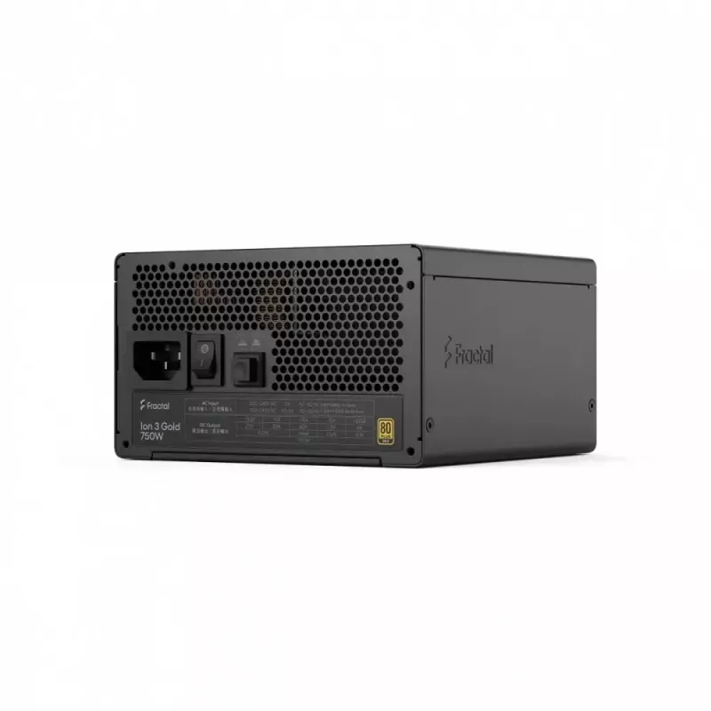 Maitinimo blokas Fractal Design FDE Ion 3 GOLD 750W 80+ GOLD Juodas, modulinis ATX, 750W galia