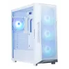 Korpusas ZALMAN i3 NEO ARGB V2 WHITE Midi Tower, grūdintas stiklas, 3x120 mm priekiniai ventiliatoriai, palaiko ATX/Mini-ITX