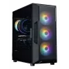 ZALMAN I3 NEO V2 vidutinis bokštinis kompiuterio korpusas, juodas, 4 RGB ventiliatoriai, ATX/microATX palaikymas