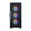 ZALMAN I3 NEO V2 vidutinis bokštinis kompiuterio korpusas, juodas, 4 RGB ventiliatoriai, ATX/microATX palaikymas