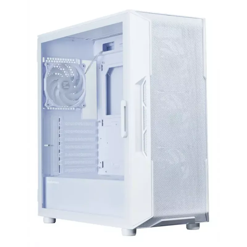 Kompiuterio korpusas Zalman I3 NEO V2 WHITE Midi Tower, ATX/Mini-ITX, grūdintas stiklas, 3x120mm priekiniai ventiliatoriai, USB 3.2 Gen1