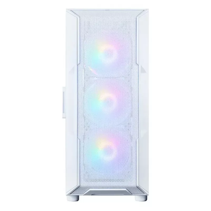 Kompiuterio korpusas Zalman I3 NEO V2 WHITE Midi Tower, ATX/Mini-ITX, grūdintas stiklas, 3x120mm priekiniai ventiliatoriai, USB 3.2 Gen1