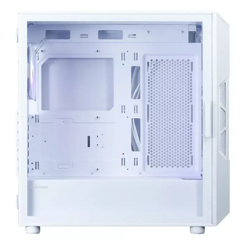 Kompiuterio korpusas Zalman I3 NEO V2 WHITE Midi Tower, ATX/Mini-ITX, grūdintas stiklas, 3x120mm priekiniai ventiliatoriai, USB 3.2 Gen1