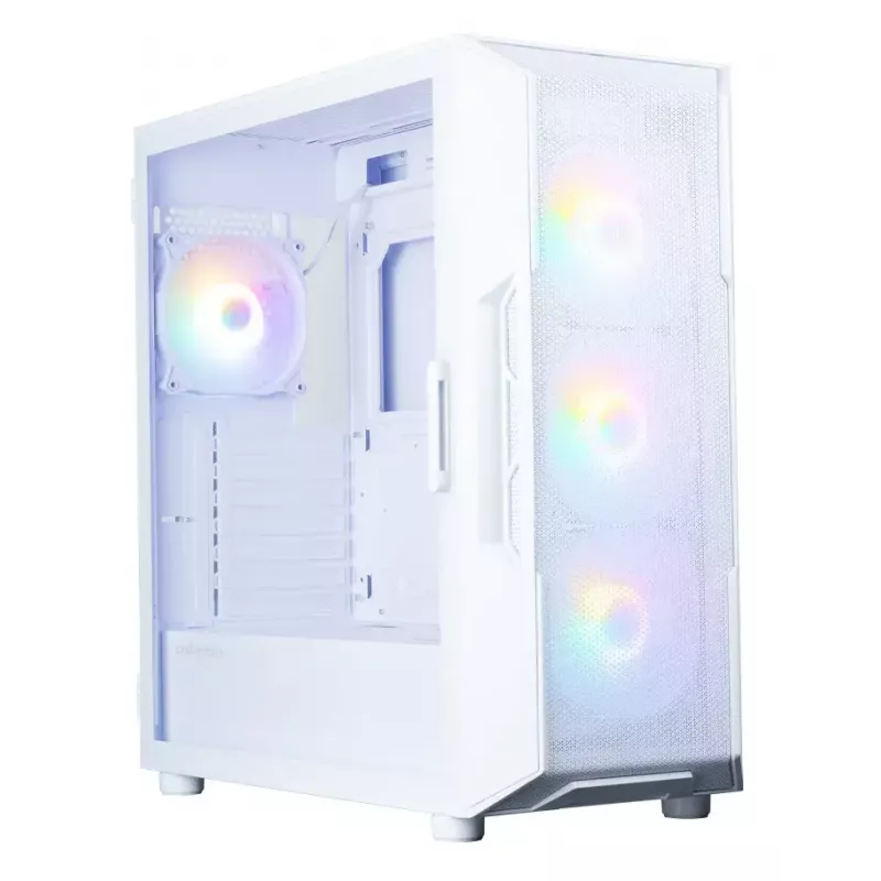 Kompiuterio korpusas Zalman I3 NEO V2 WHITE Midi Tower, ATX/Mini-ITX, grūdintas stiklas, 3x120mm priekiniai ventiliatoriai, USB 3.2 Gen1
