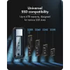 Priedas: icybox IB-1827MCP-C31 M.2 NVMe ir SATA dviejų lizdų adapteris