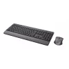 Trust Trezo belaidis klaviatūros ir pelės rinkinys RF, QWERTY JAV anglų, juoda