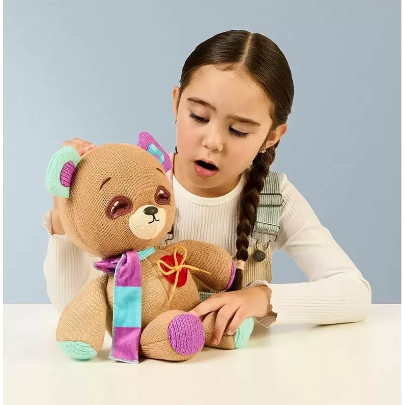 Interaktyvus minkštas žaislas Cobi Thready Bear – judesiu ir lietimu reaguojantis meškiukas