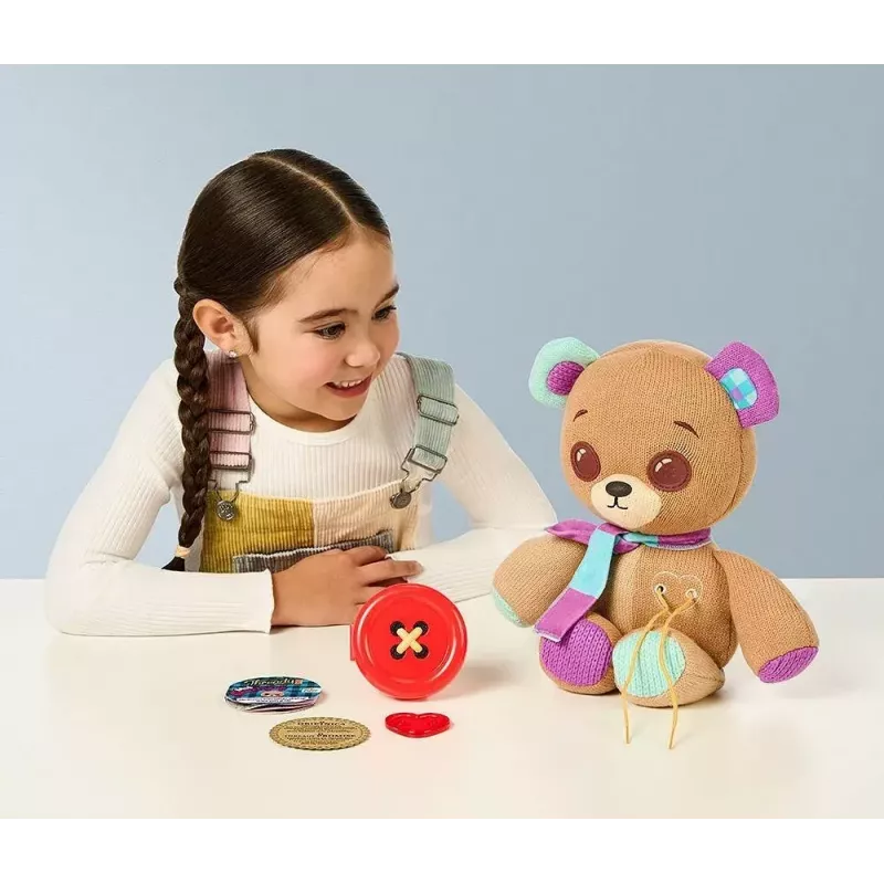 Interaktyvus minkštas žaislas Cobi Thready Bear – judesiu ir lietimu reaguojantis meškiukas