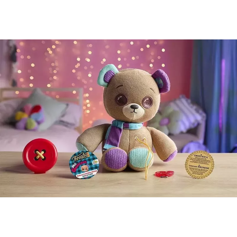 Interaktyvus minkštas žaislas Cobi Thready Bear – judesiu ir lietimu reaguojantis meškiukas