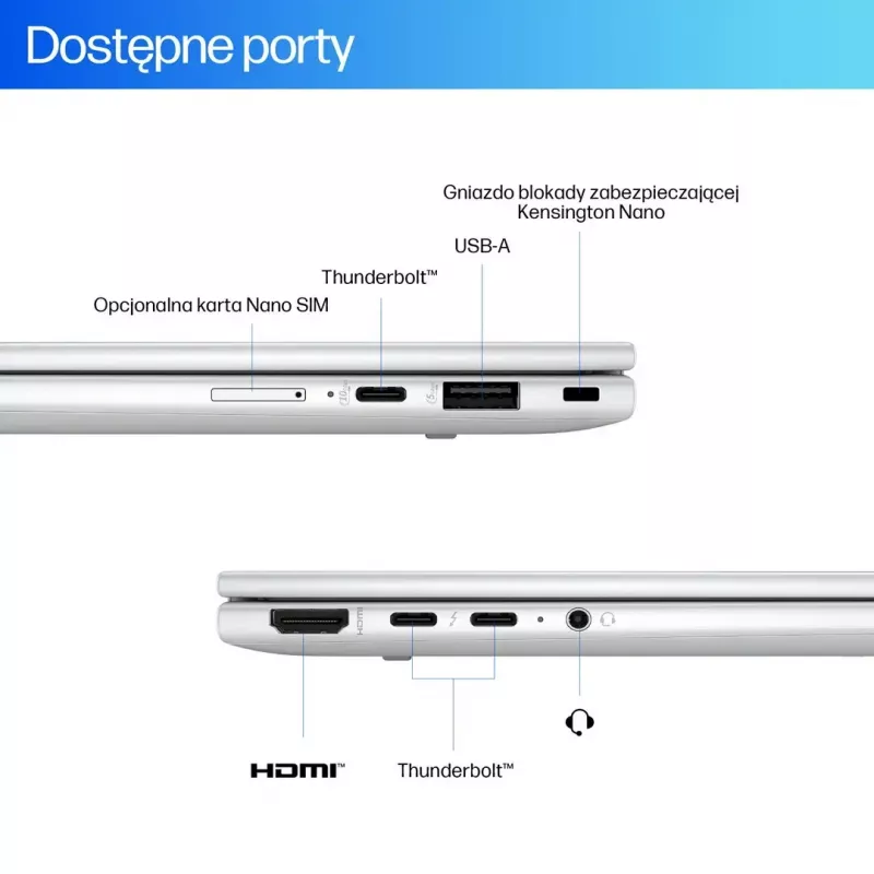 Hibridinis 2-in-1 nešiojamas kompiuteris HP EliteBook X Flip G1i 14 colių — Intel Core Ultra 5 8 branduolių 4,5 GHz, 512 GB SSD, WUXGA lietimui jautrus IPS, Windows 11 Pro