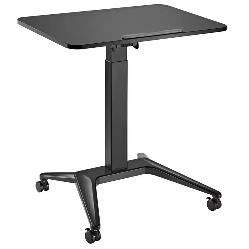 Nešiojamas staliukas nešiojamam kompiuteriui MACLEAN MC-453B su pneumatiniu aukščio reguliavimu, maks. aukštis 109 cm, 8 kg talpa