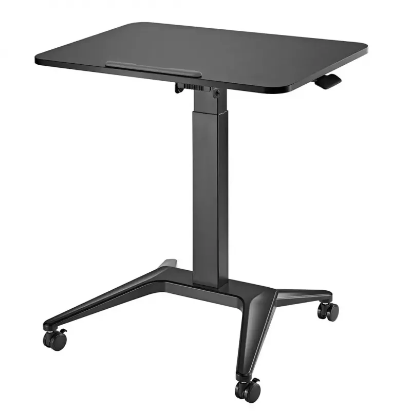 Nešiojamas staliukas nešiojamam kompiuteriui MACLEAN MC-453B su pneumatiniu aukščio reguliavimu, maks. aukštis 109 cm, 8 kg talpa