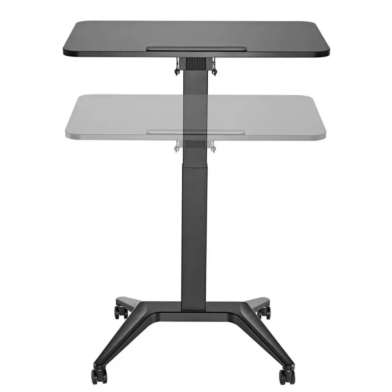 Nešiojamas staliukas nešiojamam kompiuteriui MACLEAN MC-453B su pneumatiniu aukščio reguliavimu, maks. aukštis 109 cm, 8 kg talpa