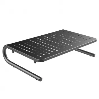 Stovas monitoriui MACLEAN MC-948, 13–32 colių ekranams, reguliuojamas aukštis ir kampas, juodas, 370×235×100 mm, iki 20 kg
