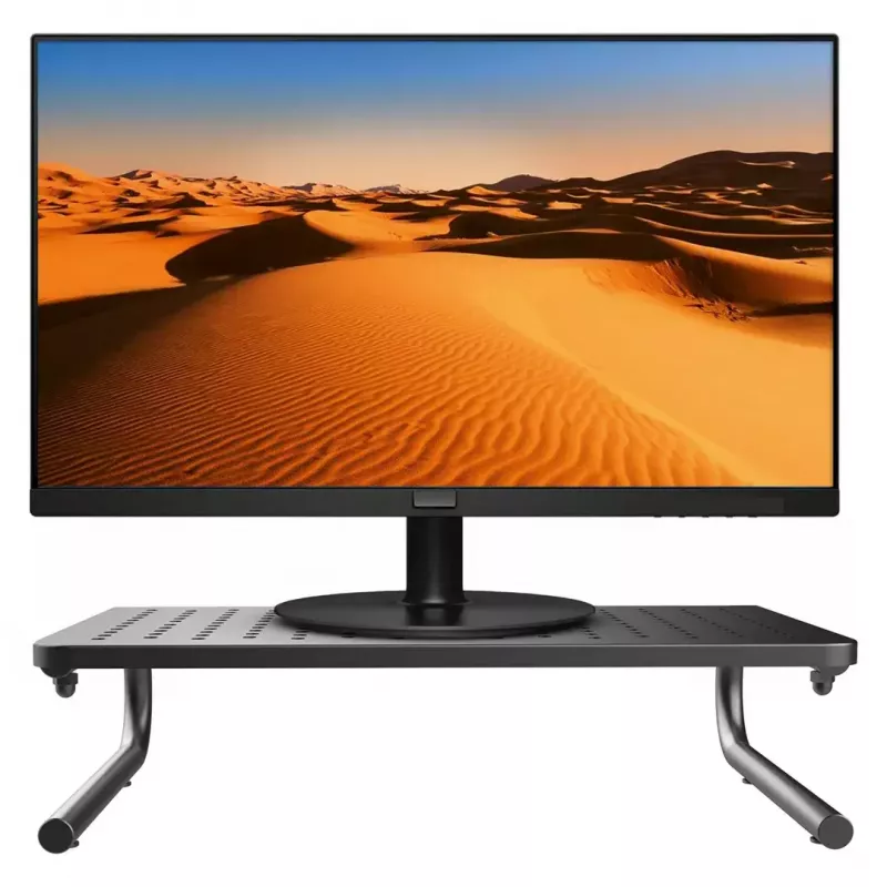 Stovas monitoriui MACLEAN MC-948, 13–32 colių ekranams, reguliuojamas aukštis ir kampas, juodas, 370×235×100 mm, iki 20 kg