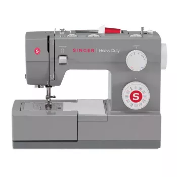Automatinė siuvimo mašina SINGER Heavy Duty 4432 – 32 siūlių raštai, 1100 RPM, 6 mm siūlės plotis, laisva rankovė, 120 V