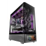 Korpusas PC Tacens Mars Gaming MCLCDPRO Midi Tower – Juodas, IPS 7,2 colio ekranas, maitinimo šaltinis apačioje, ATX/Micro‑ATX/Mini‑ITX