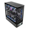 Korpusas PC Tacens Mars Gaming MCLCDPRO Midi Tower – Juodas, IPS 7,2 colio ekranas, maitinimo šaltinis apačioje, ATX/Micro‑ATX/Mini‑ITX