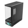 Korpusas PC Tacens Mars Gaming MCLCDPRO Midi Tower – Juodas, IPS 7,2 colio ekranas, maitinimo šaltinis apačioje, ATX/Micro‑ATX/Mini‑ITX