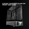 Korpusas PC Tacens Mars Gaming MCLCDPRO Midi Tower – Juodas, IPS 7,2 colio ekranas, maitinimo šaltinis apačioje, ATX/Micro‑ATX/Mini‑ITX
