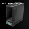 Korpusas PC Tacens Mars Gaming MCLCDPRO Midi Tower – Juodas, IPS 7,2 colio ekranas, maitinimo šaltinis apačioje, ATX/Micro‑ATX/Mini‑ITX