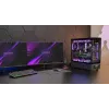 Korpusas PC Tacens Mars Gaming MCLCDPRO Midi Tower – Juodas, IPS 7,2 colio ekranas, maitinimo šaltinis apačioje, ATX/Micro‑ATX/Mini‑ITX