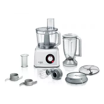 Virtuvinis kombainas Bosch MC812W501 — 1000 W, 3,9 L dubuo, baltas, nerūdijančio plieno peiliai