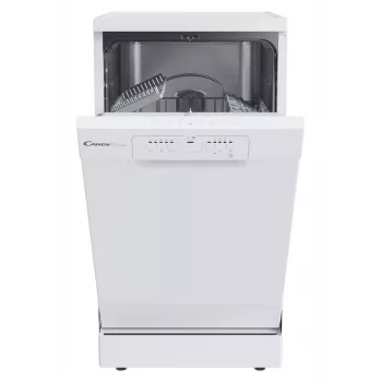 Laisvai pastatoma siaura indaplovė CANDY Brava CDPH 2L1049W — 10 komplektų, 45 cm, 49 dB, E klasė