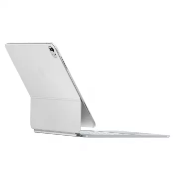 Apple Magic Keyboard iPad Pro 13 inch M4 - belaidė klaviatūra su valdymo kilimėliu, švediška balta