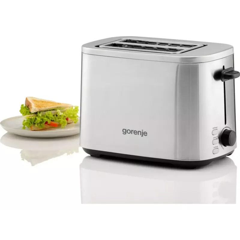 Skrudintuvas Gorenje T800DS — 2 lizdų nerūdijančio plieno modelis, kompaktiškas namams