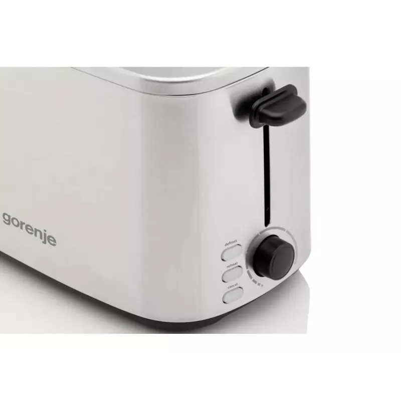 Skrudintuvas Gorenje T800DS — 2 lizdų nerūdijančio plieno modelis, kompaktiškas namams