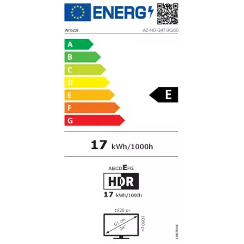 Monitorius Arozzi Nova 23,8 colių (60,5 cm) Full HD IPS LED, 1 ms, VESA, įmontuoti garsiakalbiai, žalias