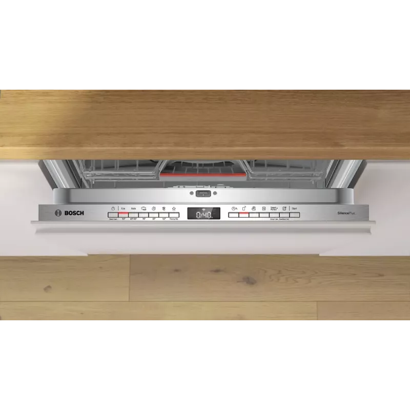 Įmontuojamas indaplovė Bosch Serie 4 SMV4EVX00E — 14 komplektų, 60 cm, 6 programos, 44 dB, šilumokaičio džiovinimas
