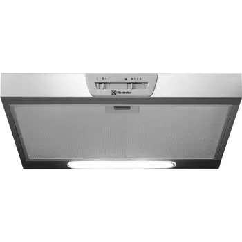 Gartraukis po spintele Electrolux LFU215X, nerūdijantis plienas, 498×132–510 mm, 3 greičiai, 272 m³/h, aliumininis riebalų filtras