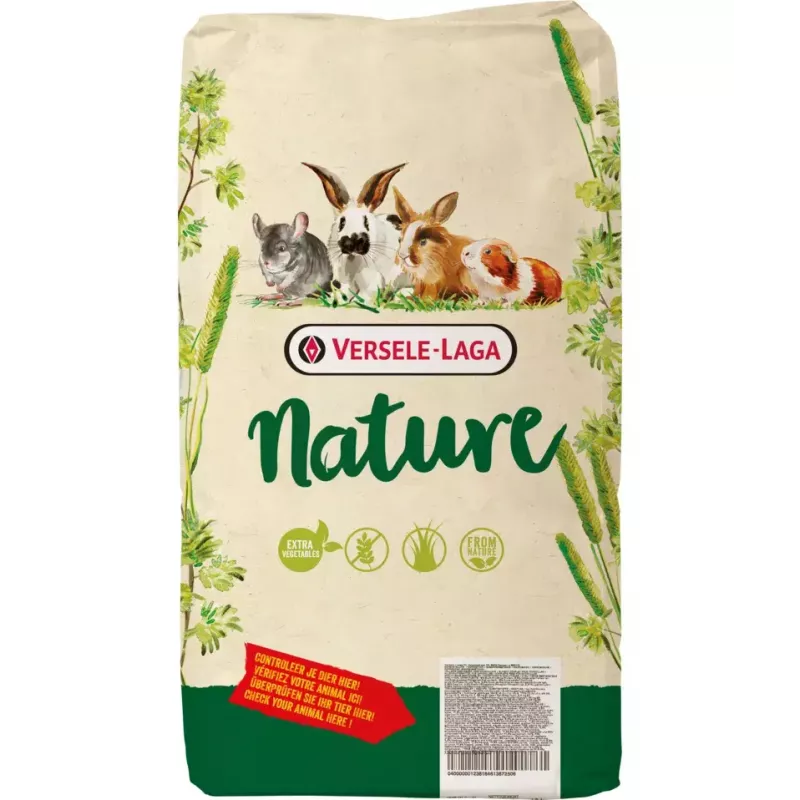 Granuliuotas pašaras triušiams VERSELE-LAGA Cuni Nature 2,3 kg – su žolelėmis, 14% baltymų, 15,5% ląstelienos, 4,5% riebalų, vitaminas C, be glitimo ir sojos