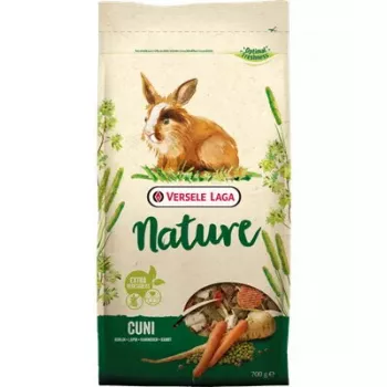 Granuliuotas pašaras triušiams VERSELE-LAGA Cuni Nature 2,3 kg – su žolelėmis, 14% baltymų, 15,5% ląstelienos, 4,5% riebalų, vitaminas C, be glitimo ir sojos