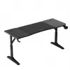 Gaming stalas huzaro Hero 4.6 RGB – juodas stačiakampis 1600×600 mm, reguliuojamas aukštis