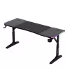 Gaming stalas huzaro Hero 4.6 RGB – juodas stačiakampis 1600×600 mm, reguliuojamas aukštis