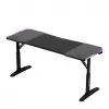 Gaming stalas huzaro Hero 4.6 RGB – juodas stačiakampis 1600×600 mm, reguliuojamas aukštis